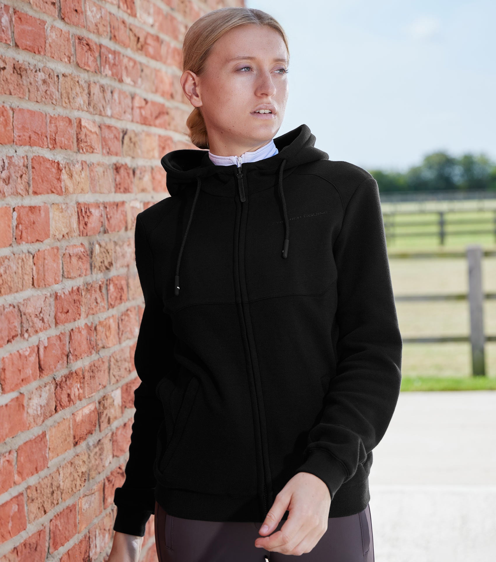 Black full zip hoodie hotsell