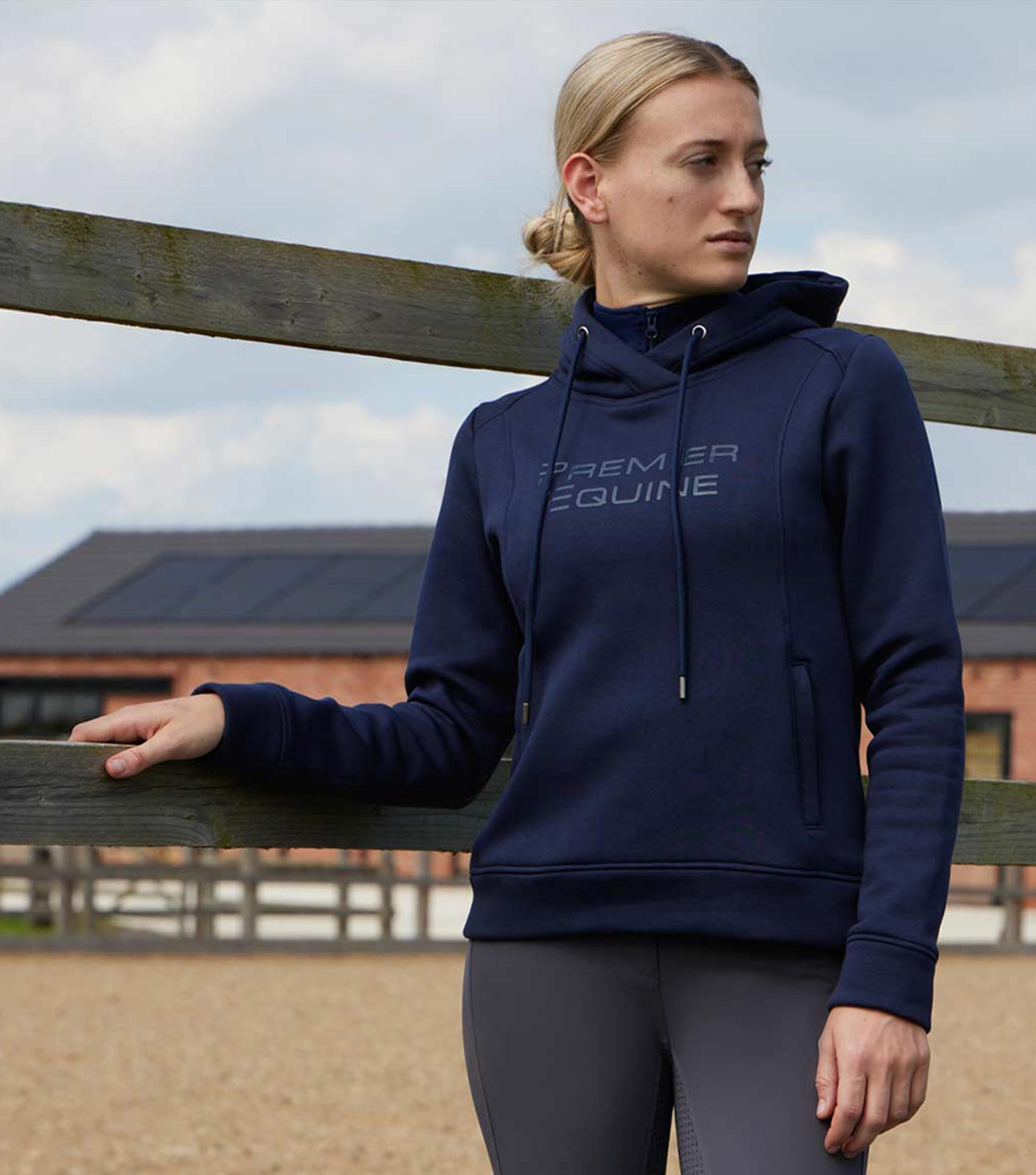 Ladies navy hoody hotsell