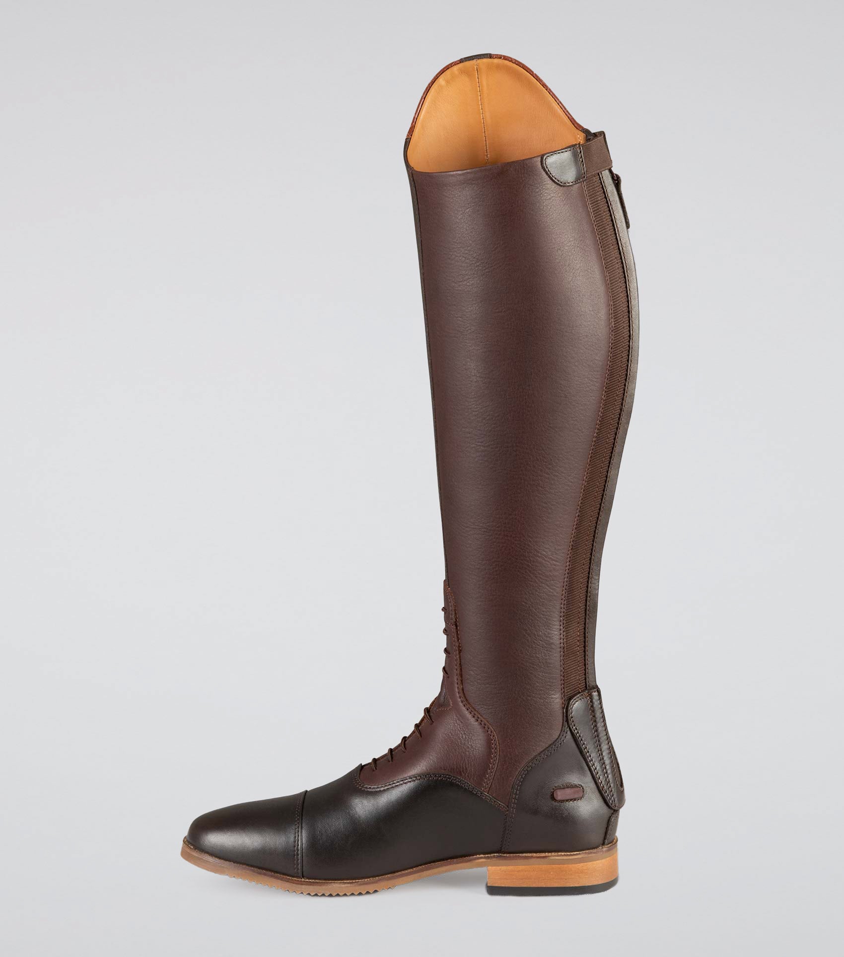 Passaggio Ladies Leather Field Tall Riding Boot Brown Regular Calf