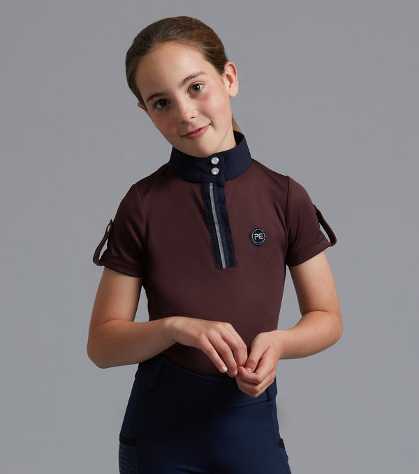 Mini Amia Girl's Technical Short Sleeved Riding Top