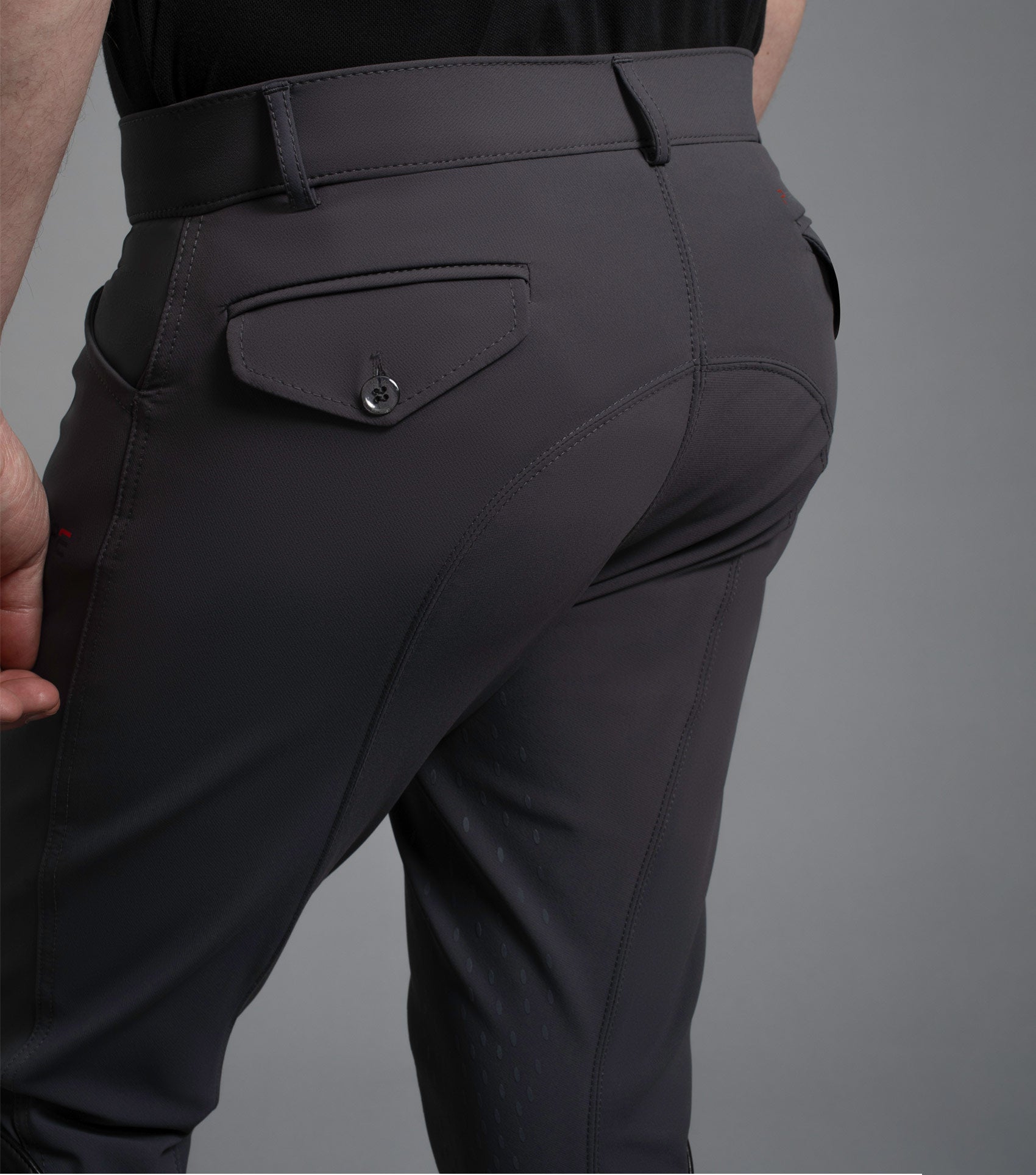 Emilio Men's Gel Knee Riding Breeches - Anthracite – Premier Equine Int ...