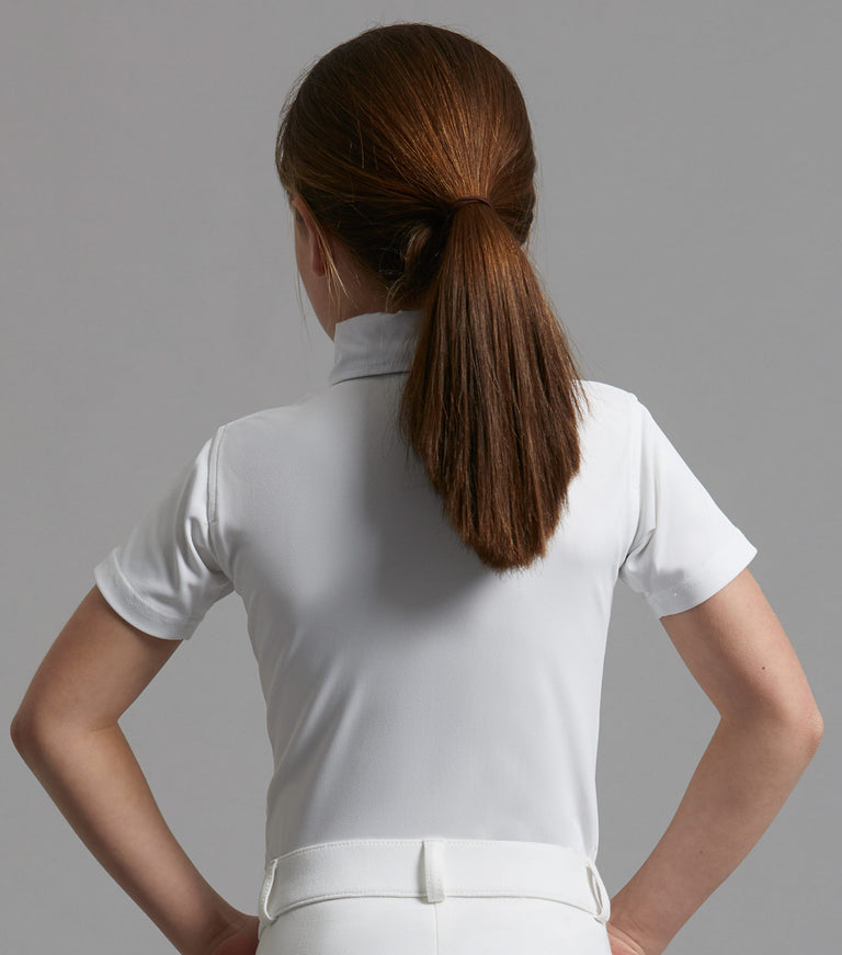 Luciana Girls Short Sleeve Show Shirt - White – Premier Equine Int. Ltd.