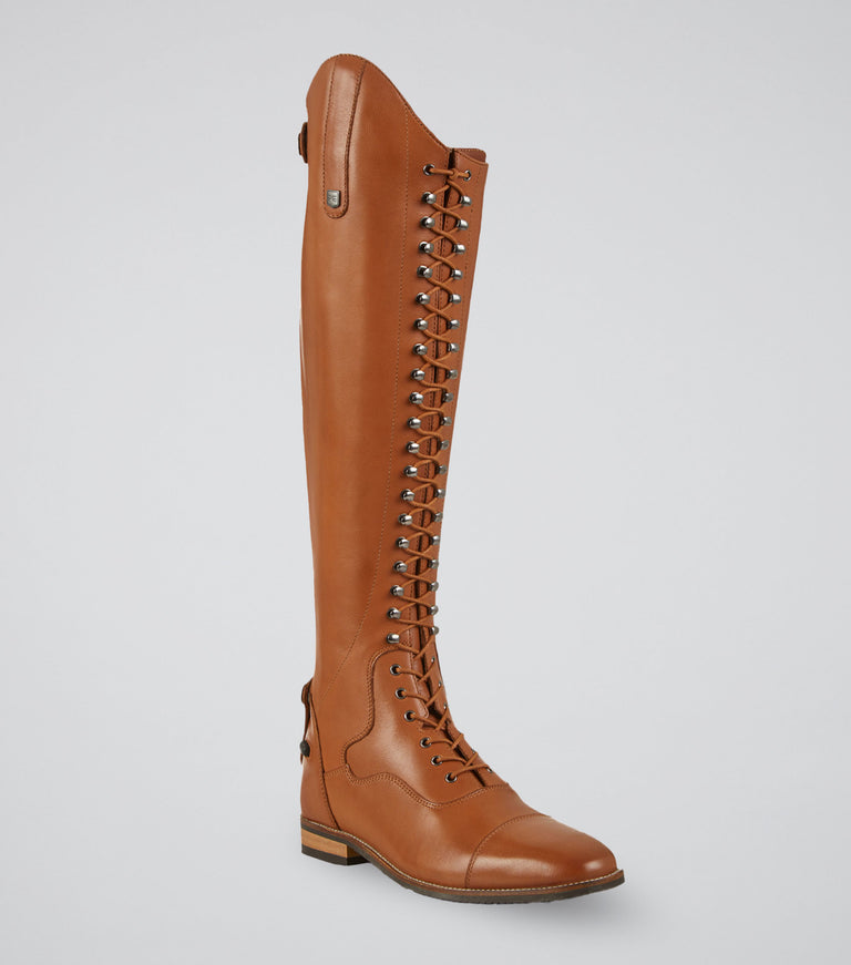 Light brown leather riding boots best sale