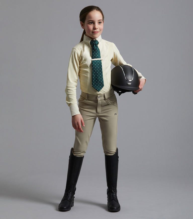 Tessa Girls Long Sleeve Show Shirt Vanilla – Premier Equine Int. Ltd.