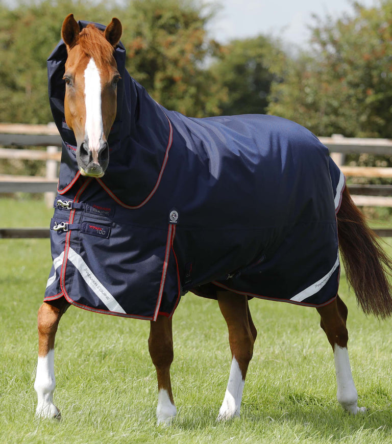 Titan 100g Turnout Rug with Snug Fit Neck Cover Navy