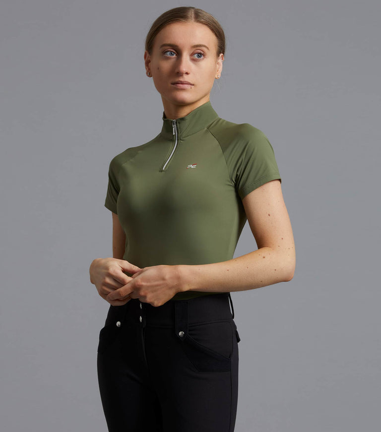 Aura Ladies Short Sleeve Riding Top – Premier Equine Int. Ltd.