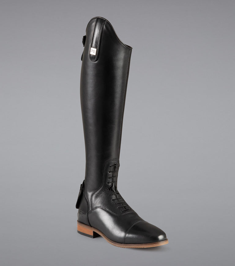Bilancio Ladies Leather Field Tall Riding Boot - Black – Premier Equine ...