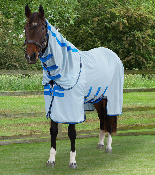 Bug Buster Fly Rug with Detachable Neck and Belly Flap Blue