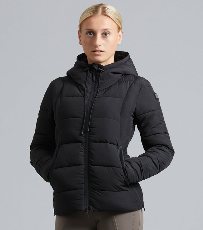 Casella Ladies Quilted Jacket Black Premier Equine Int. Ltd