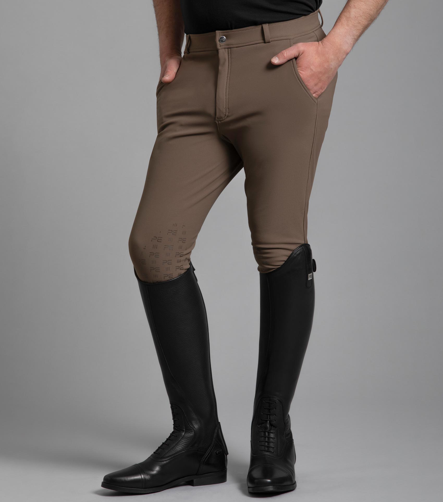 Santino Men's Gel Knee Riding Breeches - Walnut – Premier Equine Int. Ltd.
