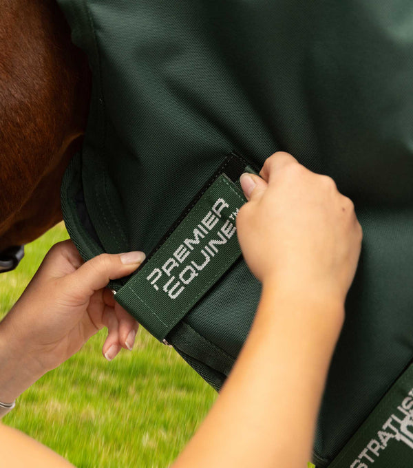 Stratus 1200 Series 100g Turnout Rug with Classic Neck Cover Green