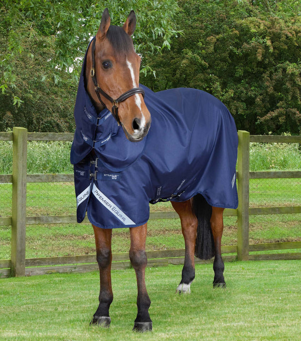 Stratus 600D Series 0g Turnout Rug with Classic Neck Cover Navy